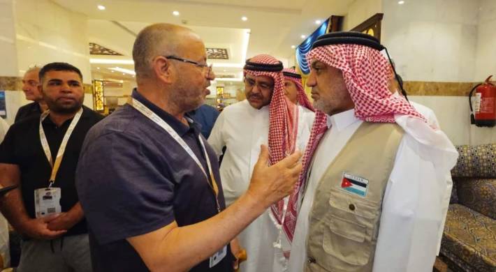 وزير الأوقاف الدكتور محمد الخلايلة برفقة السفير الأردني لدى السعودية هيثم أبو الفول