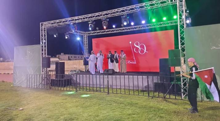 عروض لفرقة البادية في المفرق احتفالا بالاستقلال