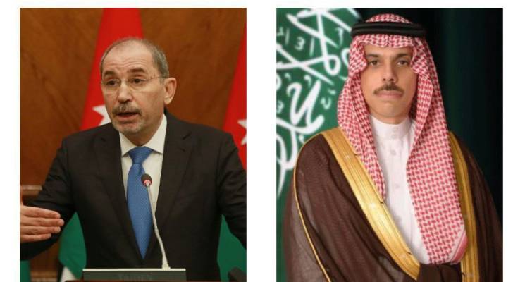 وزير الخارجية أيمن الصفدي ونظيره السعودي
