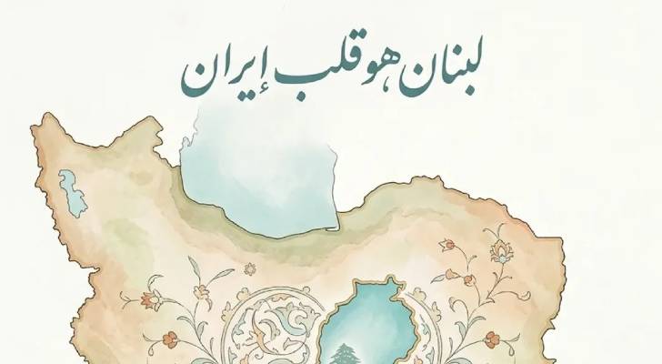 تغريدة خارطة دمج بيروت وطهران
