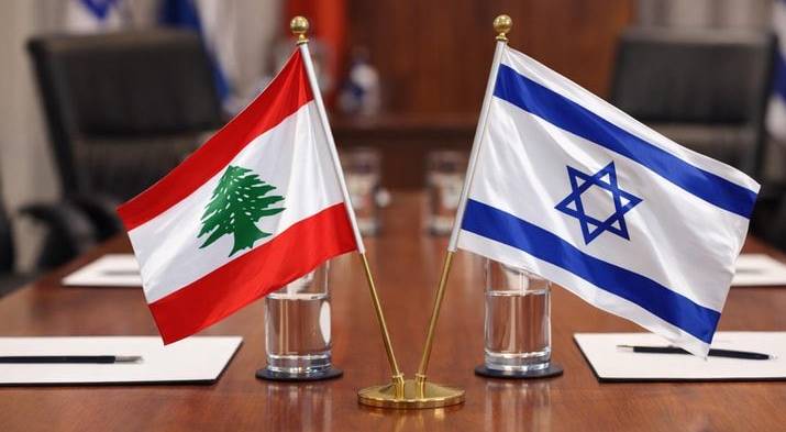علم الاحتلال وعلم لبنان