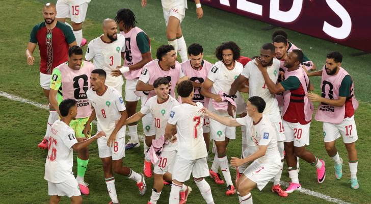 لاعبو المنتخب المغربي