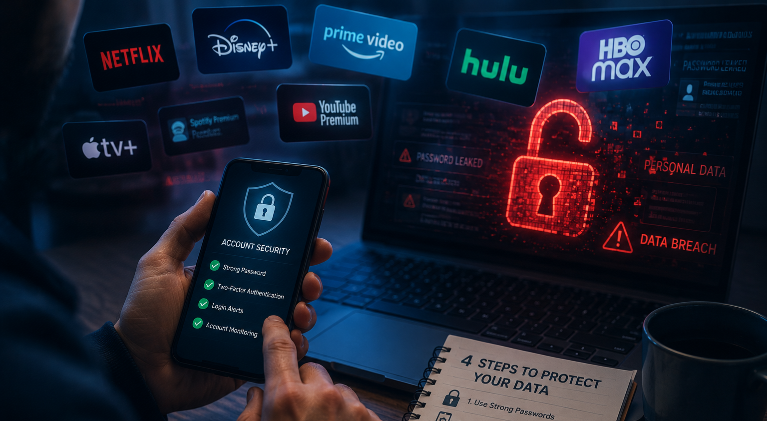 اشتراكاتك الرقمية الكثيرة فخ يهدد بياناتك.. كيف تحمي بياناتك في 4 خطوات
