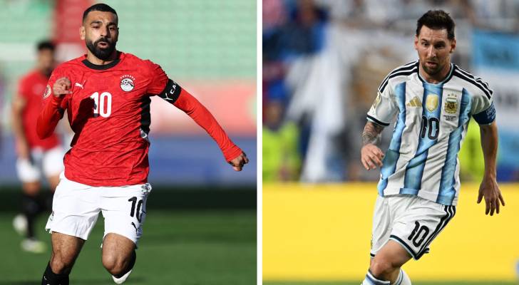 محمد صلاح وليونيل ميسي
