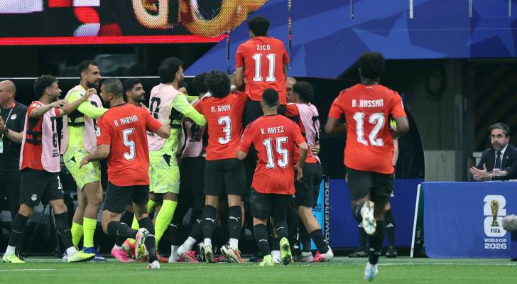 خلال مباراة المنتخب المصري والارجنتيني