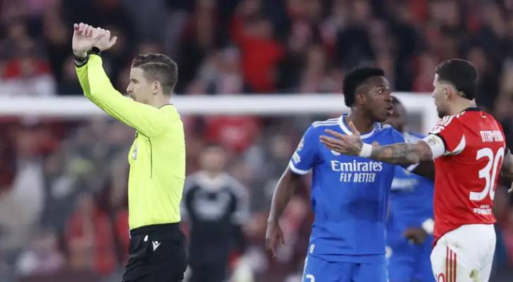 لقطة من مباراة ريال مدريد وبنفيكا