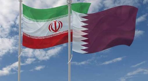 علم إيران و قطر