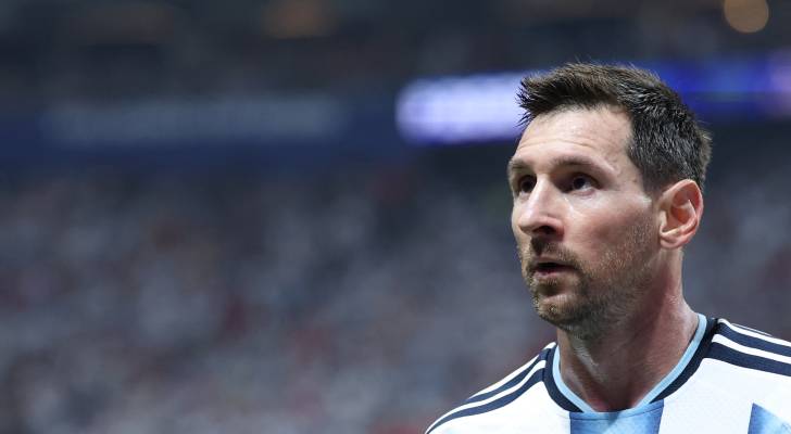 اللاعب الارجنتيني ليونيل ميسي