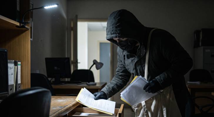 صورة تعبيرية لسرقة وثائق