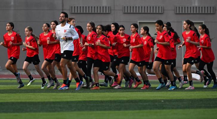 من تدريبات المنتخب الأردني