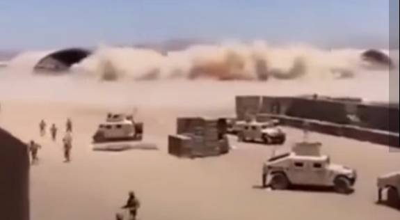 فيديو مفبرك.. حقيقة قصف قاعدة أمريكية في الكويت بصواريخ إيرانية