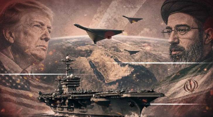 صورة معدة بالذكاء الاصطناعي للحرب الأمريكية على إيران
