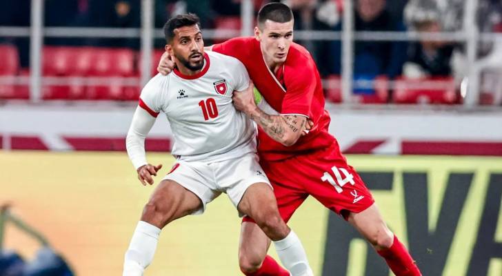 من مواجهة وديا بين المنتخب الأردني وروسيا