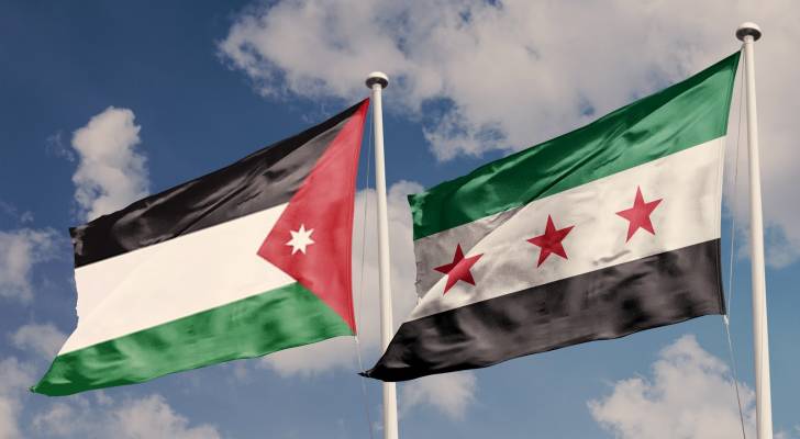 علم الأردن و سوريا