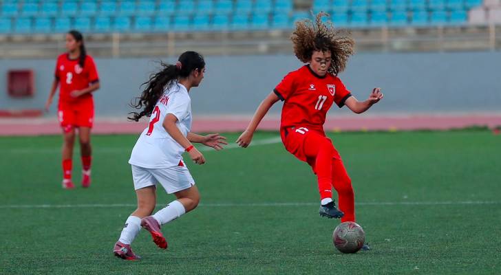 لاعبة المنتخب الوطني  ألما الصيفي من المباراة