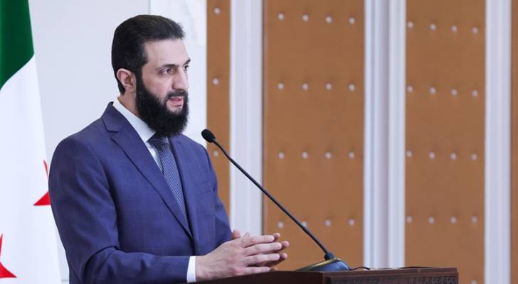 الرئيس السوري أحمد الشرع
