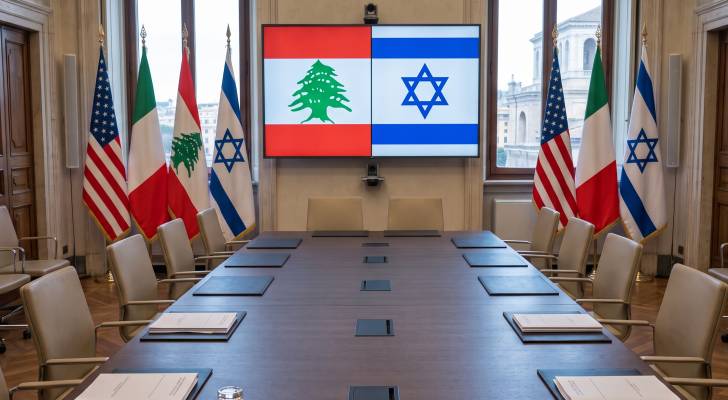 أعلام لبنان والاحتلال والولايات المتحدة وإيطاليا