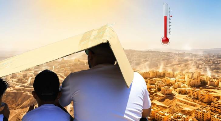 صورة مولدة بالذكاء الاصطناعي لارتفاع درجات الحرارة