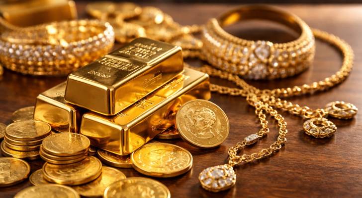 ارتفاع على أسعار الذهب والليرات في الأردن