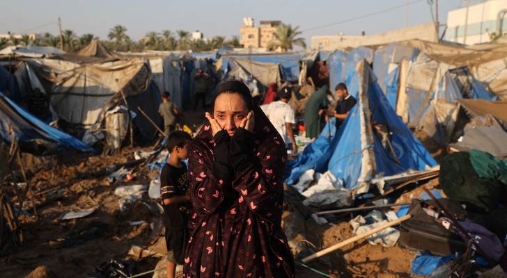 خيام النازحين في قطاع غزة