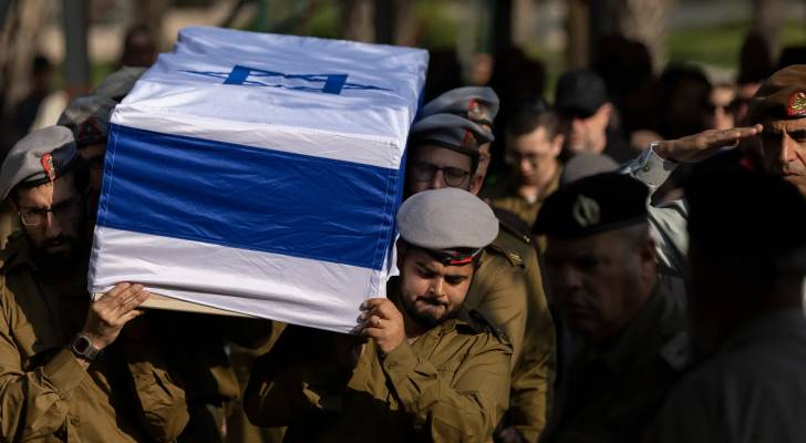 جنازة أحد قتلى جنود الاحتلال الإسرائيلي