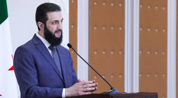 الرئيس السوري أحمد الشرع