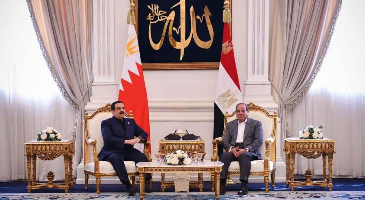 الرئيس المصري عبد الفتاح السيسي وملك البحرين حمد بن عيسى آل خليفة
