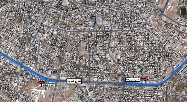 "أمانة عمان" تباشر أعمال تعبيد ليلية في شارع الحرية ضمن منطقة المقابلين