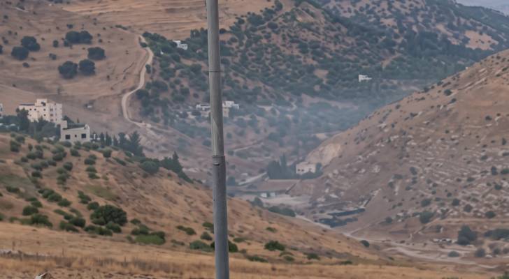 أدخنة نتيجة حرائق في أبو السوس
