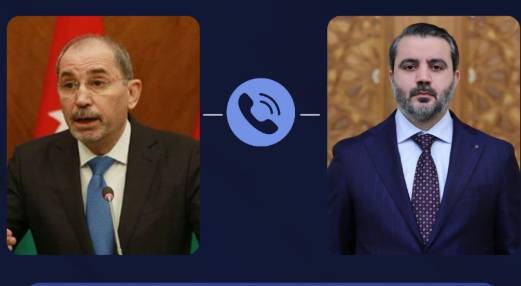 وزير الخارجية وشؤون المغتربين أيمن الصفدي ونظيره السوري