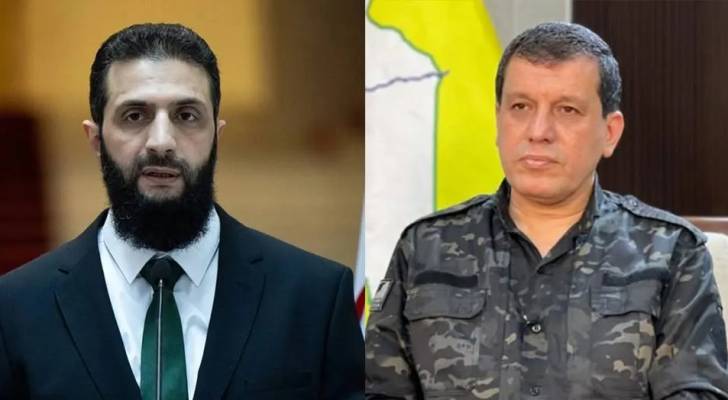 الرئيس السوري احمد الشرع ومظلوم عبدي