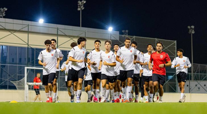 من تدريبات المنتخب الأردني