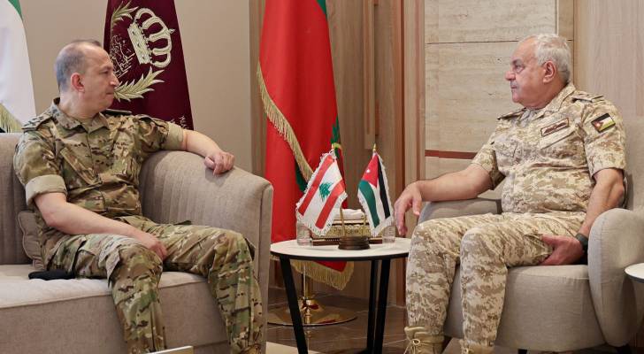 رئيس هيئة الأركان المشتركة يبحث مع قائد الجيش اللبناني تعزيز التعاون العسكري