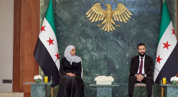 الرئيس السوري أحمد الشرع وعقيلته
