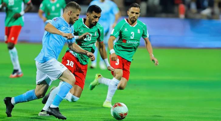 من المباراة السابقة بين الوحدات والفيصلي