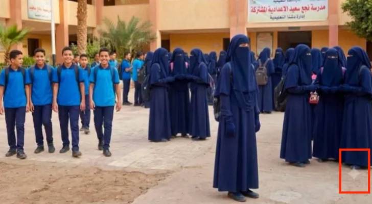 صورة مفبركة لطالبات بالنقاب تشعل الشارع المصري وتستنفر "التربية والتعليم"