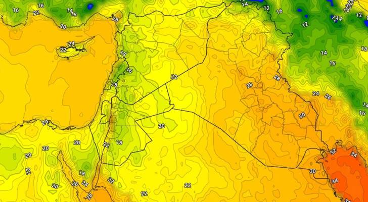 انخفاض درجات الحرارة.. أجواء تميل للبرودة ليلا في أغلب مناطق الأردن