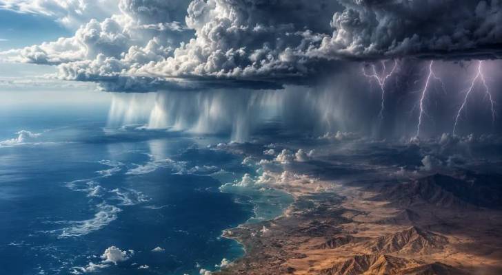 أمطار غزيرة ومنخفض على البحر المتوسط