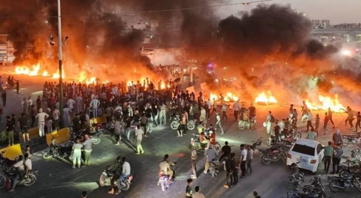 احتجاجات على خلفية ارتفاع أسعار المحروقات في سوريا