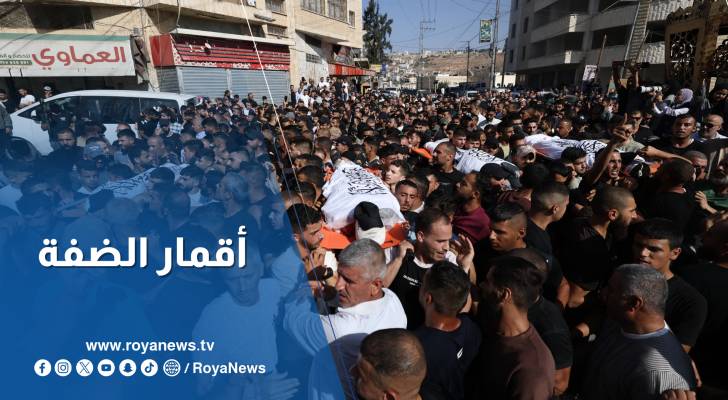 آلاف الفلسطينيين يشيعون جثامين 10 شهداء في طولكرم وطوباس