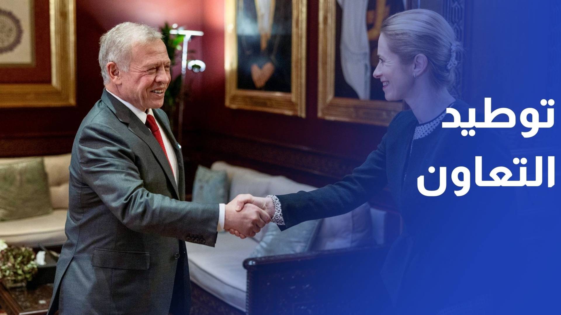 الملك يبحث مع نائبة رئيسة المفوضية الأوروبية توطيد التعاون بين الأردن والاتحاد الأوروبي