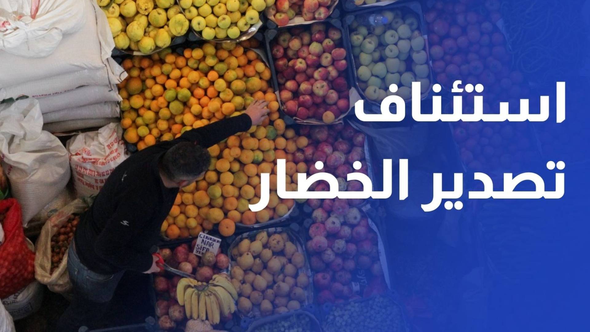 استئناف تصدير الخضار إلى أوروبا عبر معبر باب الهوى السوري