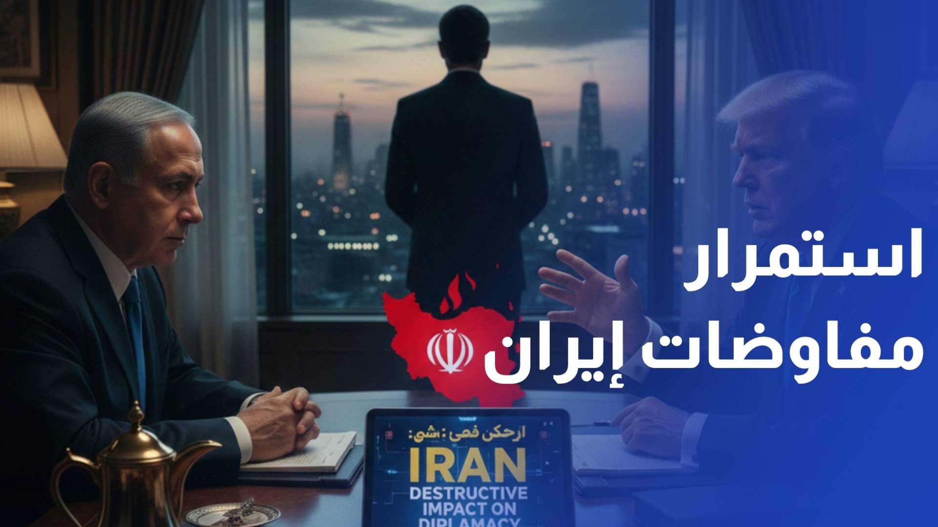 ترمب يبلغ نتنياهو إصراره على استمرار المفاوضات مع إيران