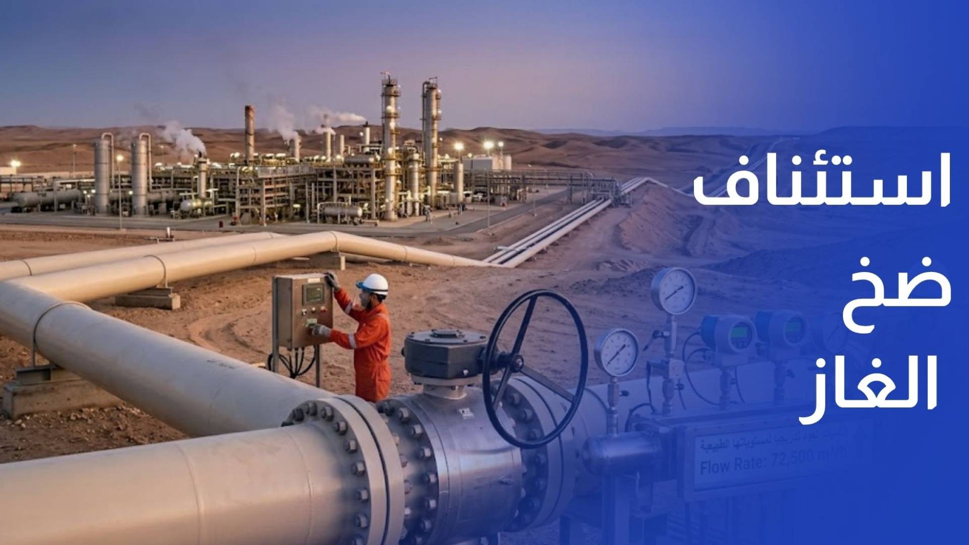 استئناف ضخ الغاز والكميات تعود تدريجيا لمستوياتها الطبيعية في المملكة