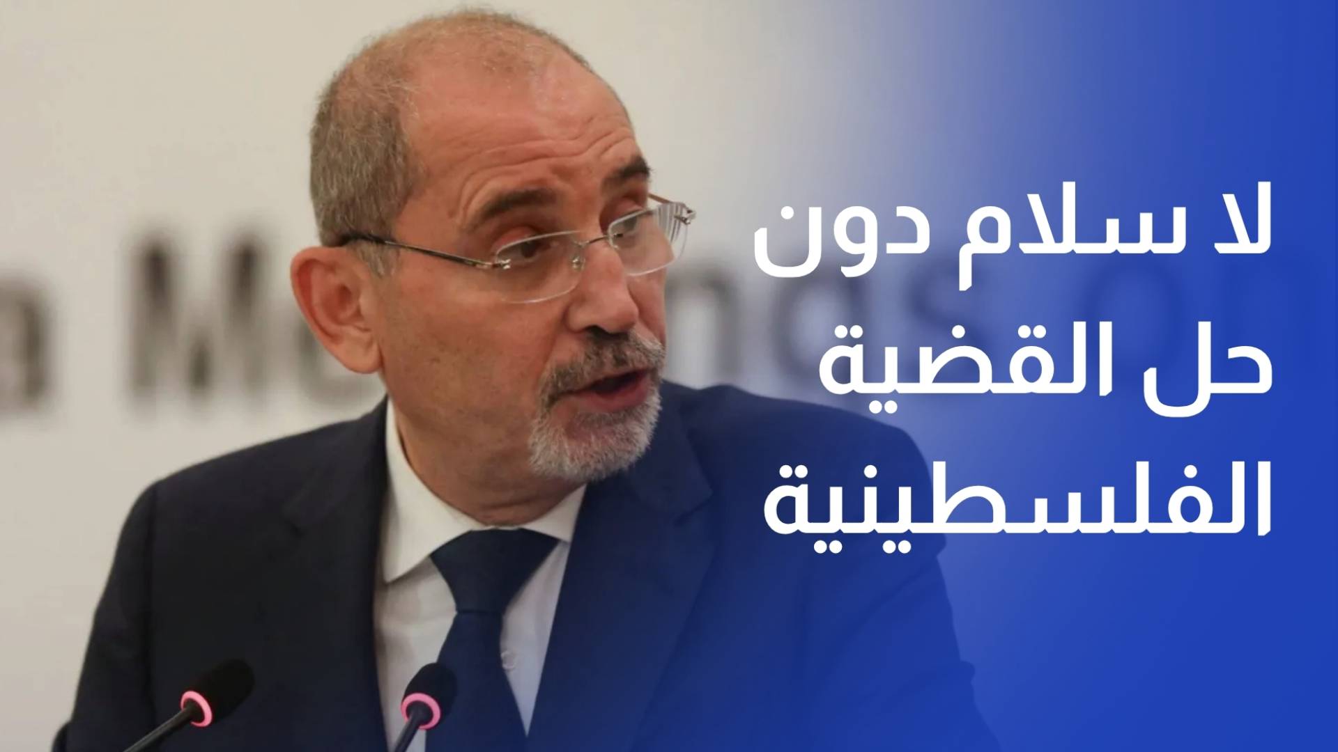 الصفدي لا سلام دون حل القضية الفلسطينية وفق القانون الدولي