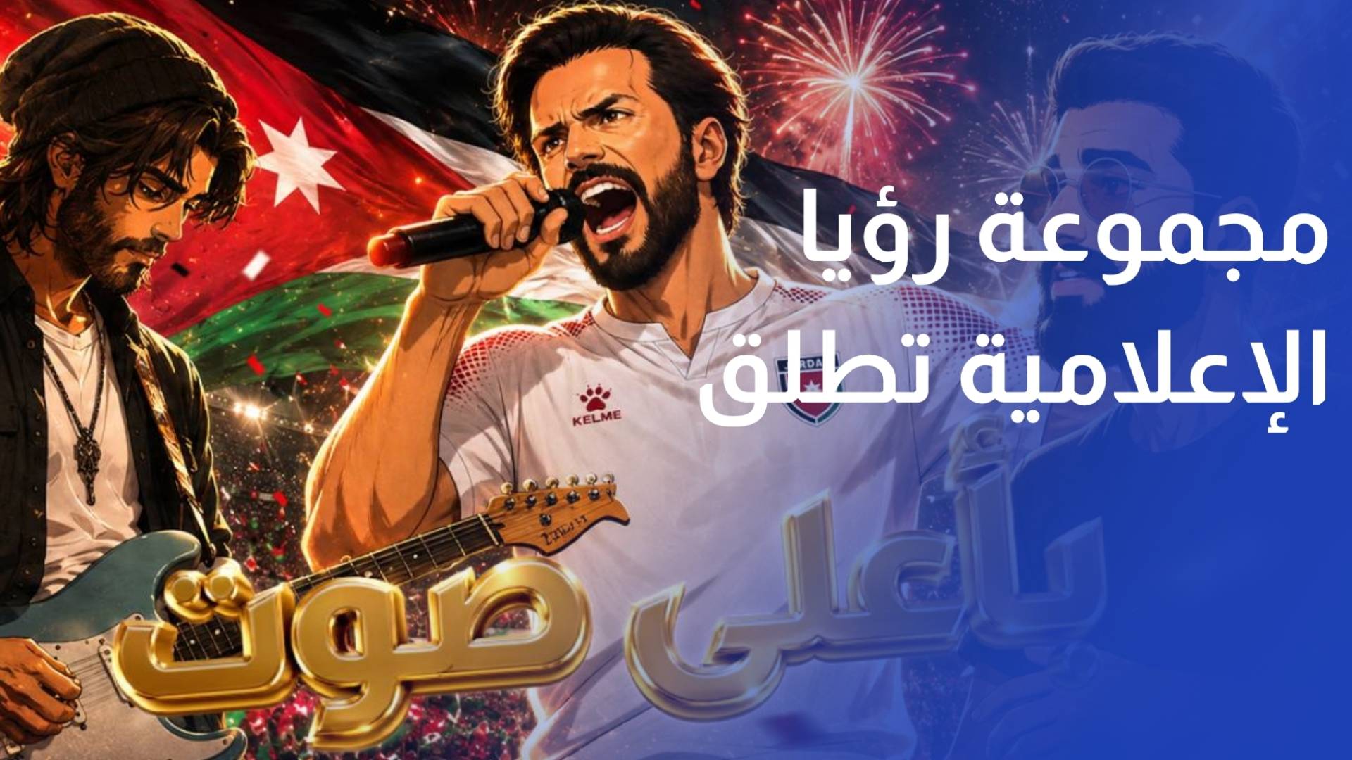 مجموعة رؤيا الإعلامية تطلق العمل الغنائي الوطني بأعلى صوت