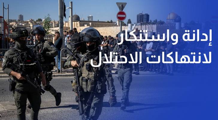 وزراء خارجية الأدرن والامارات اعربوا عن ادانتهم واستنكارهم الشديد لانتهاكات الاحتلال