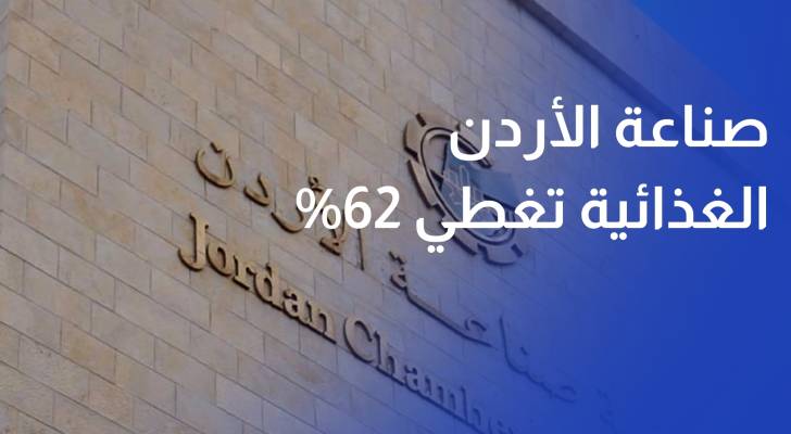 صناعة الأردن الصناعات الغذائية تغطي 62% من احتياجات السوق المحلية