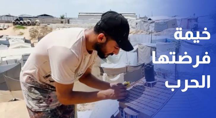 من بيت يسكن الذاكرة إلى خيمة تفرضها الحرب.. اليازوري يوثق بالفن مرارة النزوح