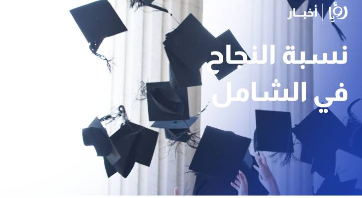 72.9 % نسبة النجاح في الشامل